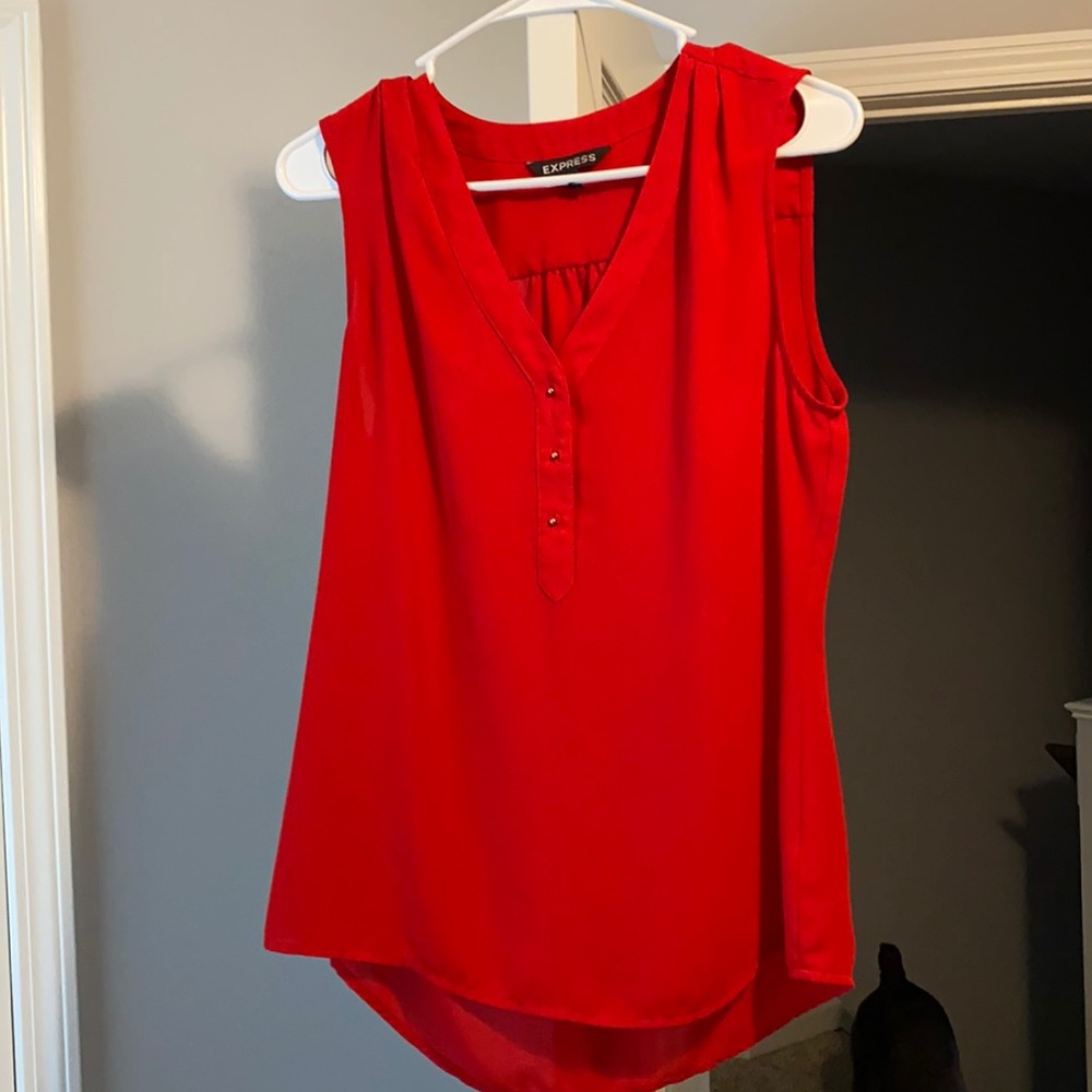 Red tank top